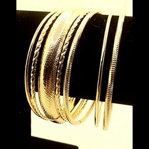 Gold Bangle Bracelets